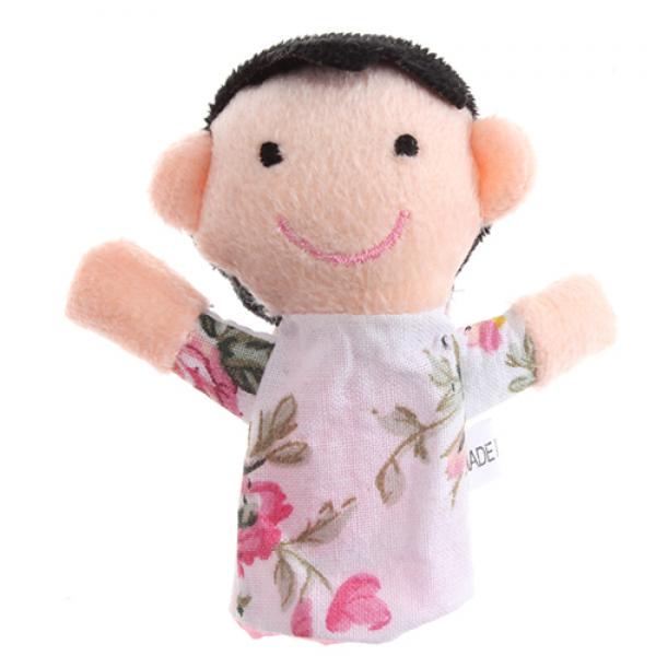 Set marionete pentru degete, Zola®,6 bucati, textile, familie draguta, diametru 3 cm Set marionete pentru degete, Zola®,6 bucati, textile, familie draguta, diametru 3 cm